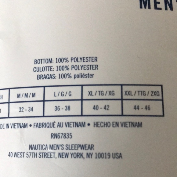 NWT Nautica Mens Pajama 2 Pants Plaid - Picture 11 of 11